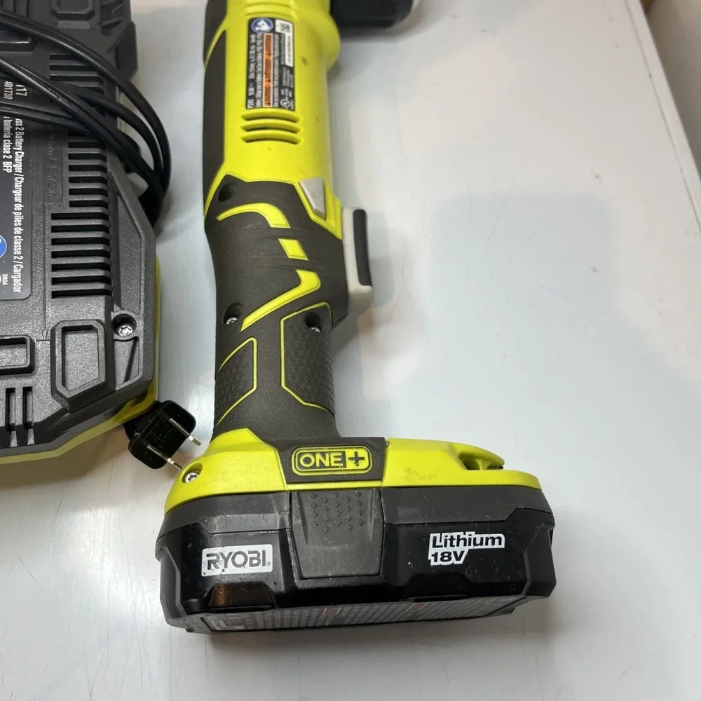 Ryobi 18-Volt ONE+ 3/8 in. P241 Right Angle Drill, Battery, and Charger